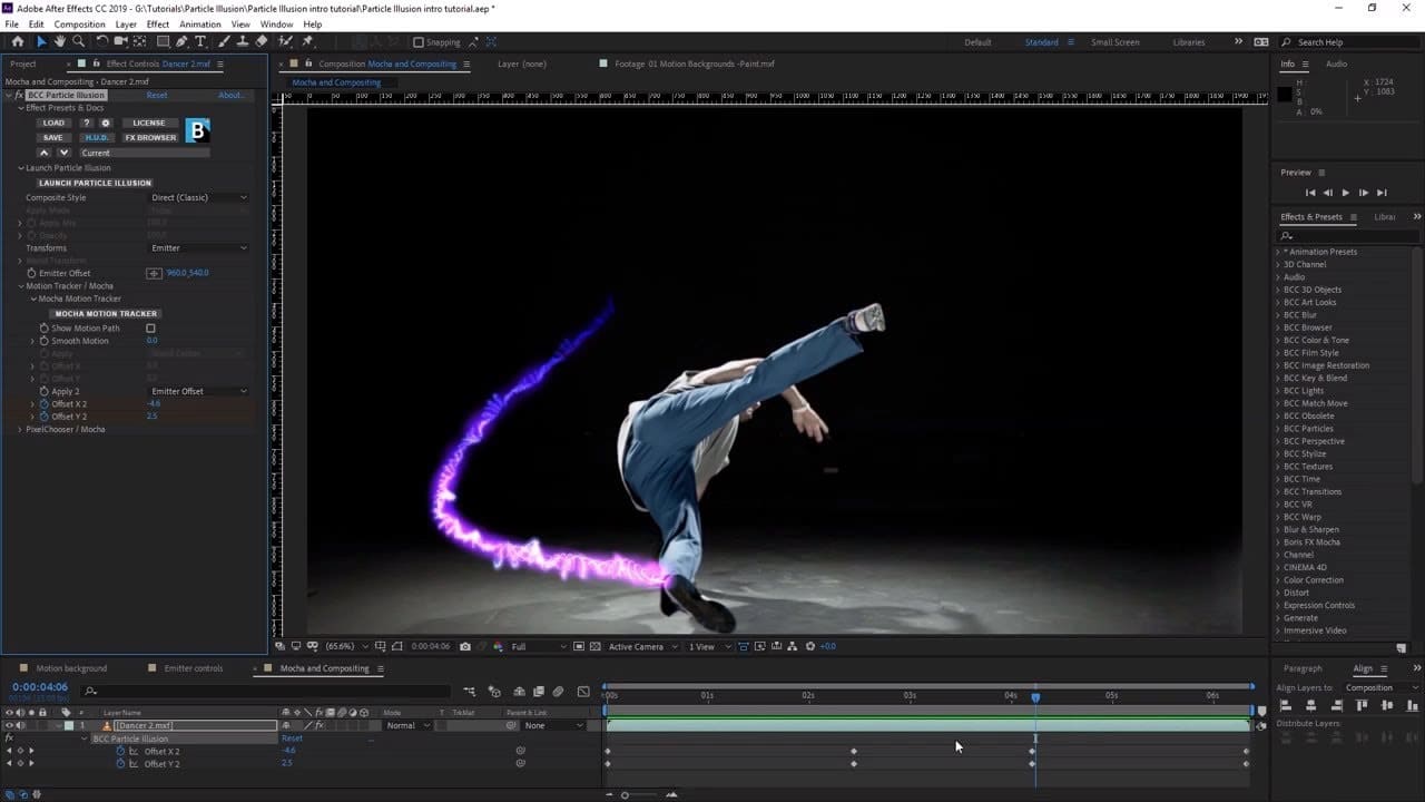 Скриншот программы Adobe After Effects