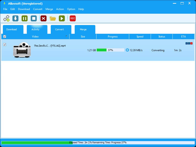 Скриншот программы Allavsoft Video Downloader Converter