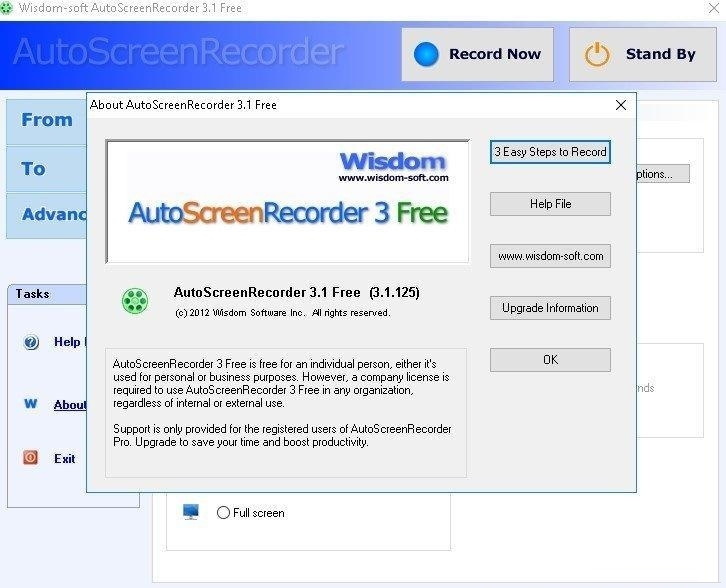 Скриншот программы AutoScreenRecorder