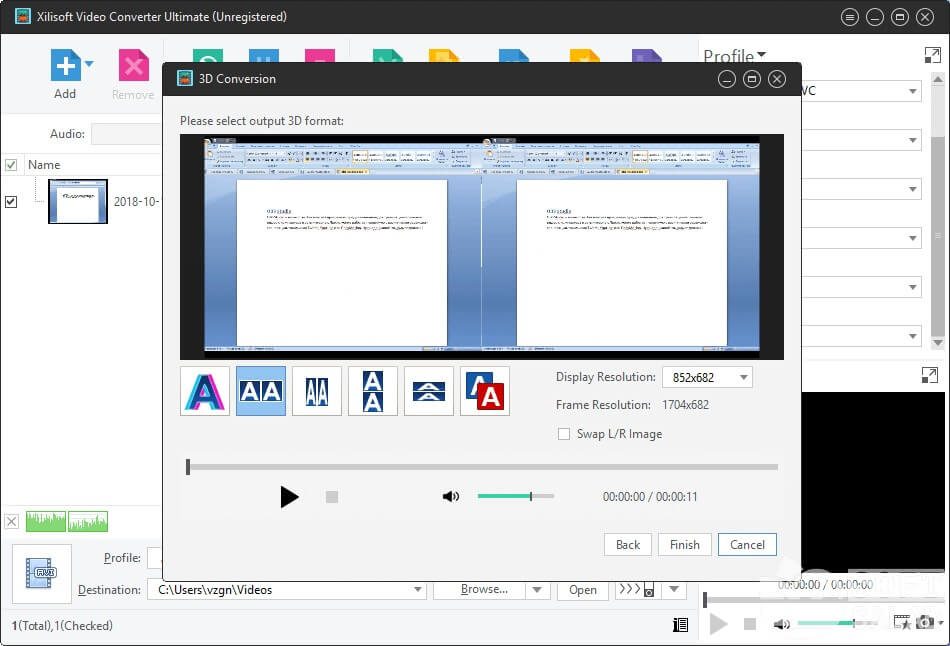 Скриншот 2 программы Xilisoft Video Converter 