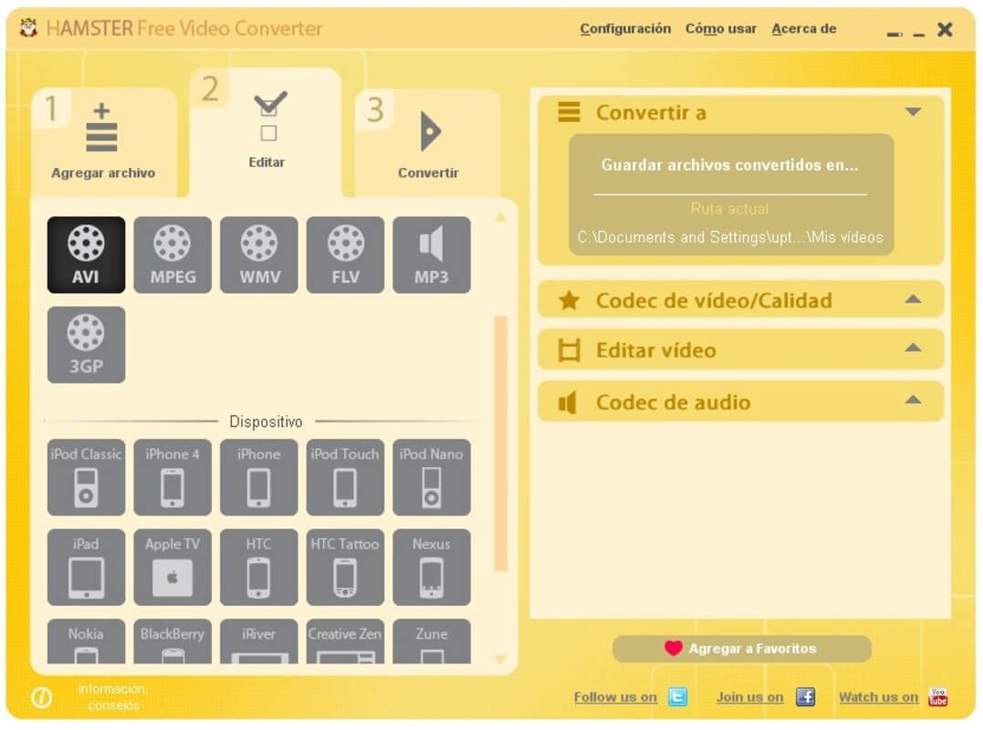 Скриншот 4 программы Hamster Free Video Converter 