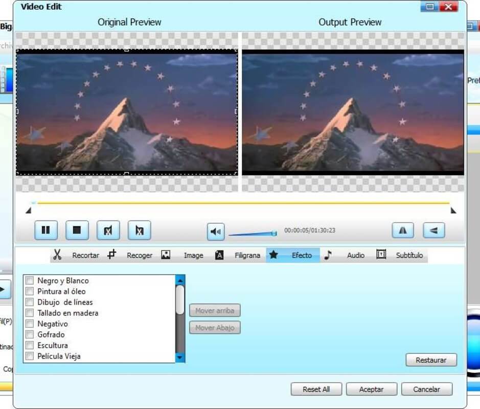 Скриншот 2 программы Bigasoft Total Video Converter
