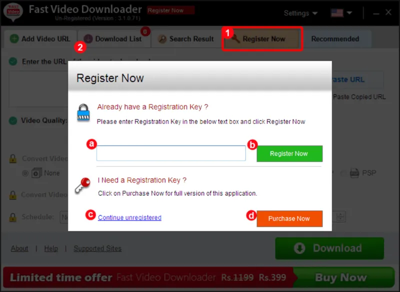 Скриншот программы Fast Video Downloader 2