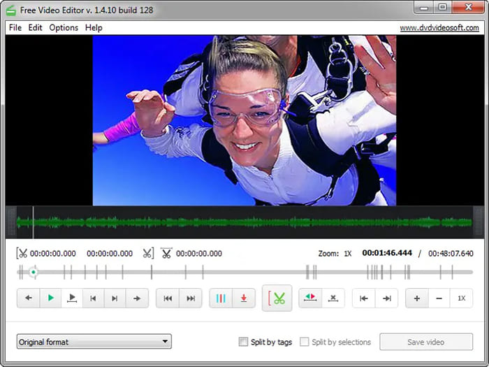 Скриншот программы Free Video Editor