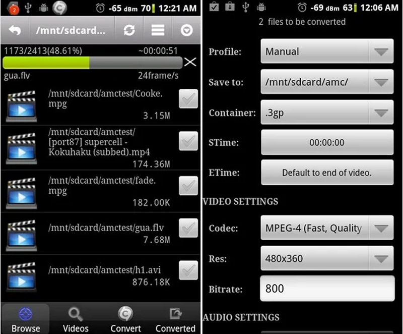 конвертер видео на Android