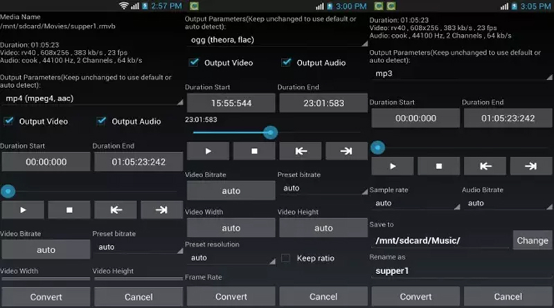 интерфейс Media Converter