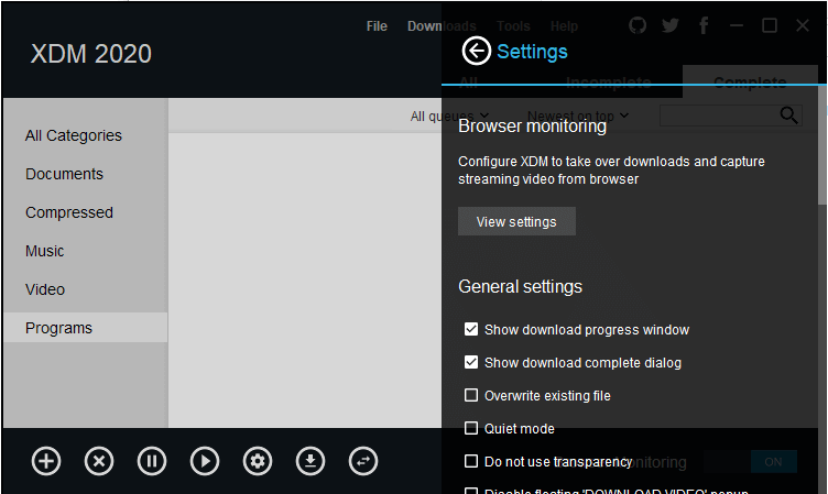 Скриншот программы Xtreme Download Manager