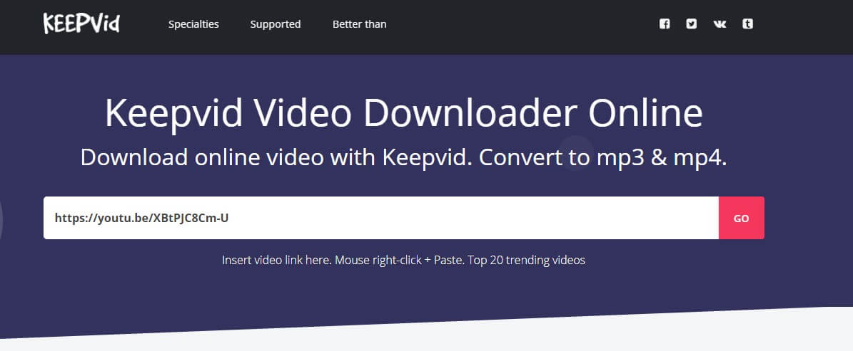 Как пользоваться KeepVid