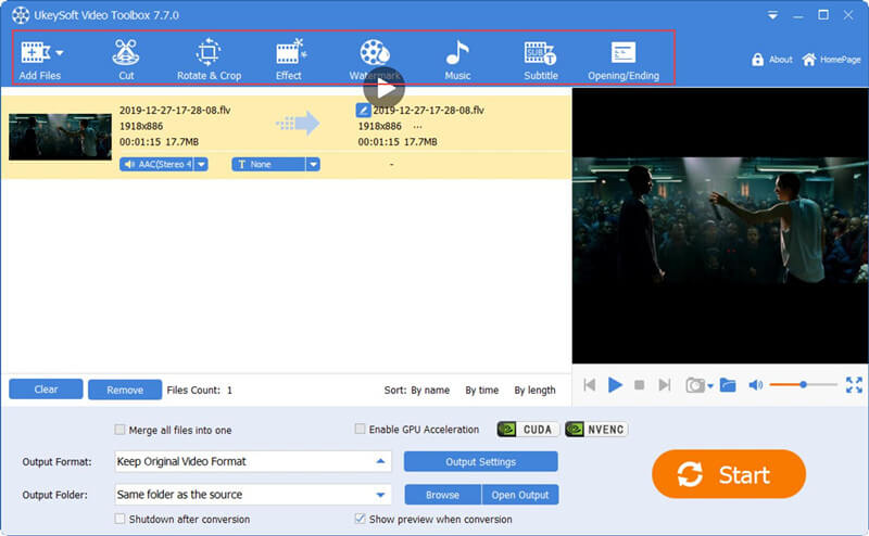 Скриншот программы UkeySoft Screen Recorder