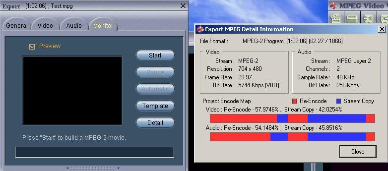 Скриншот программы Womble MPEG Video Wizard 