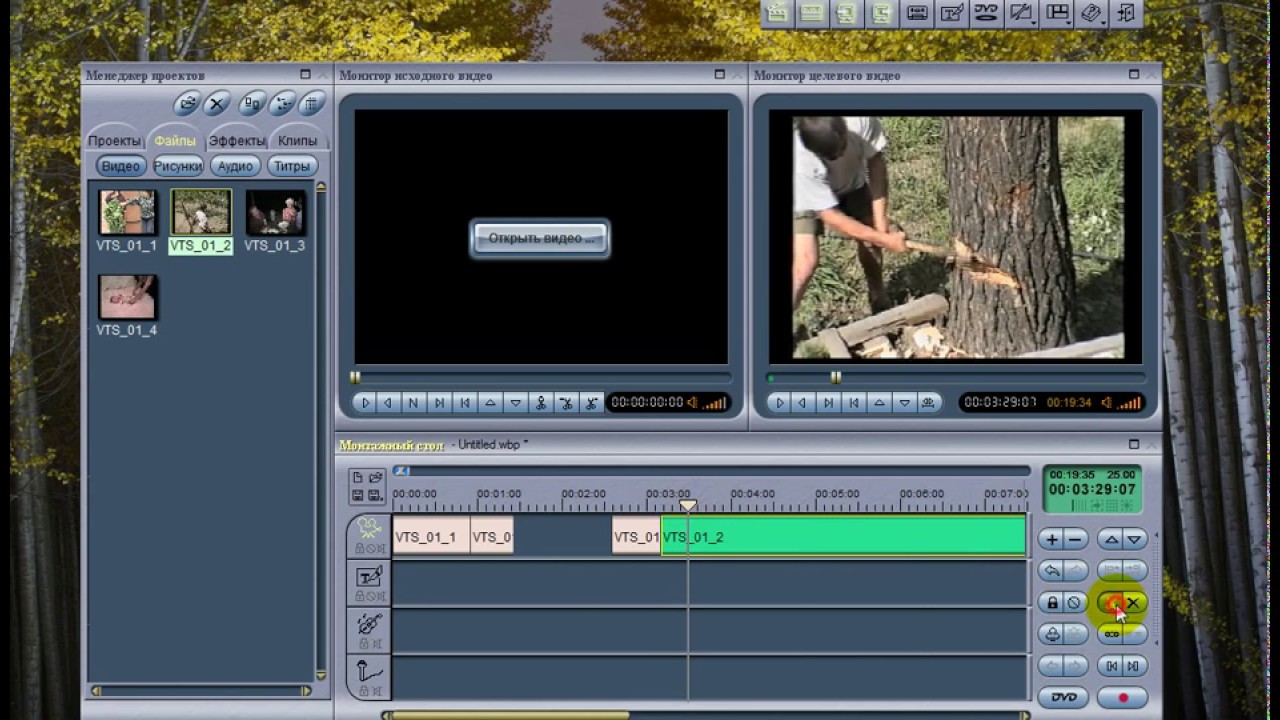 Скриншот программы Womble MPEG Video Wizard 