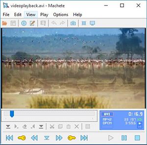 Скриншот программы Machete Video Editor