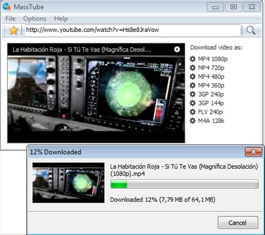 Скриншот программы MassTube 5