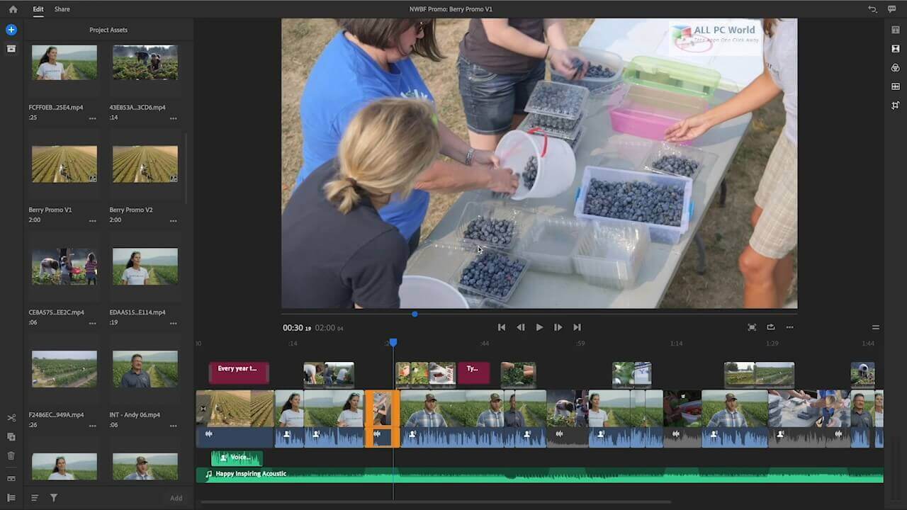 Скриншот программы Adobe Premiere Pro Rush - 2