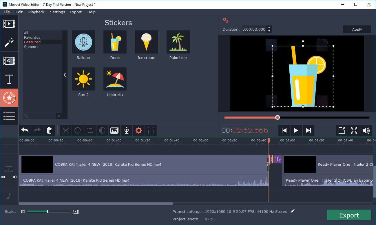 Скриншот программы Movavi Video Suite - 1