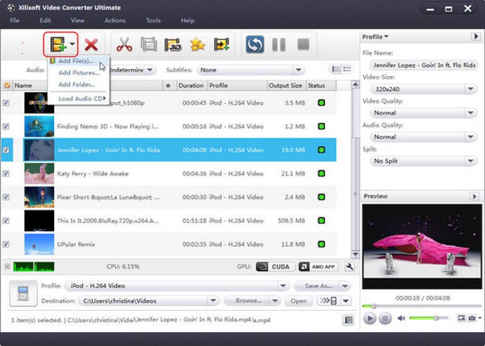 Скриншот программы Xilisoft Video Editor - 2
