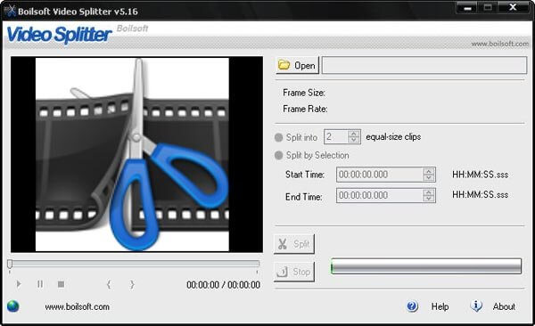 Скриншот программы Boilsoft Video Splitter - 5