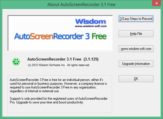 запись видео с рабочего стола в AutoScreenRecorder Pro