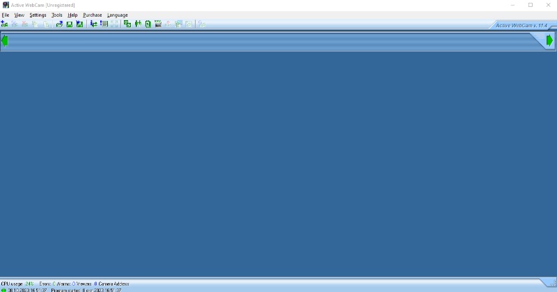 Скриншот интерфейса Active WebCam 1