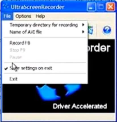 Скриншот программы UltraVNC Screen Recorder