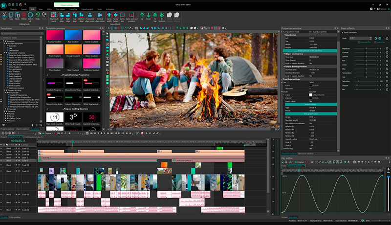 скриншот редактора VSDC