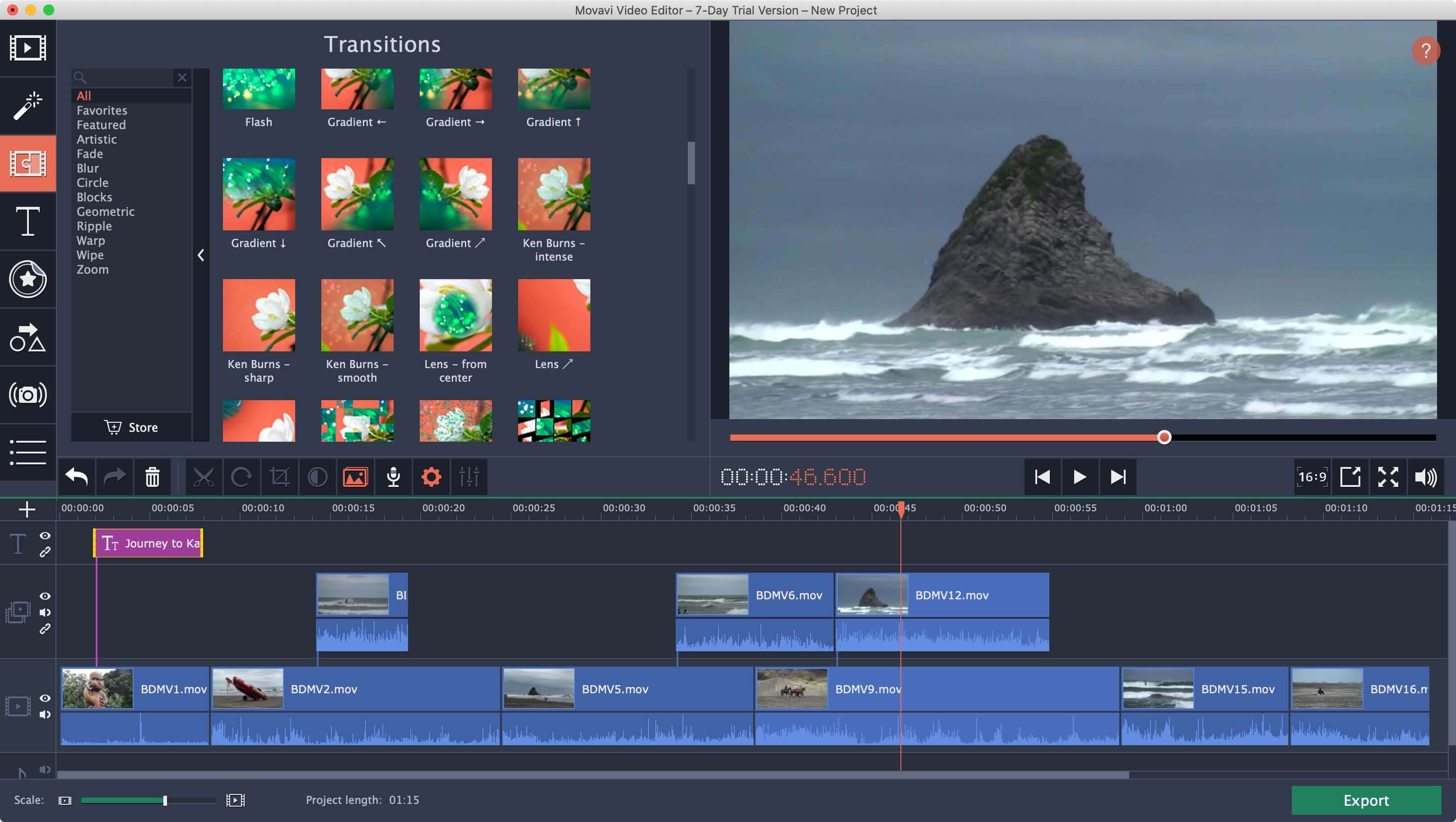 Скриншот 3 программы Movavi Video Editor