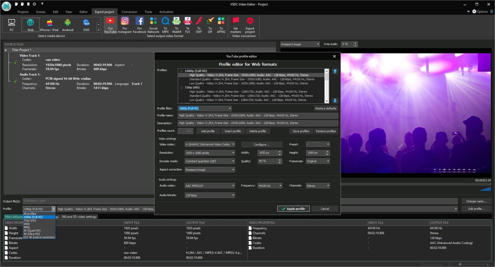 Скриншот 1 программы VSDC Video Editor
