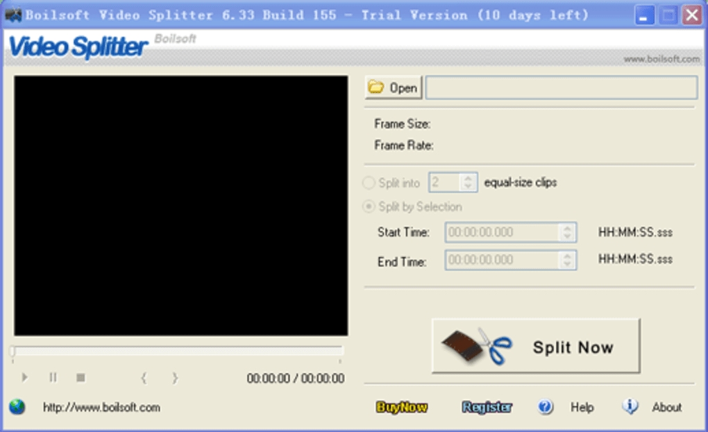 Скриншот 2 программы BoilSoft Video Splitter 