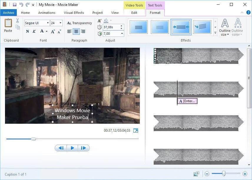 Скриншот 3 программы Windows Movie Maker 