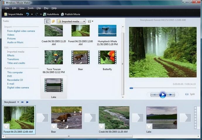 Скриншот 4 программы Windows Movie Maker 