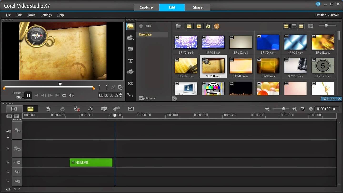 Скриншот 1 программы Corel VideoStudio Pro 
