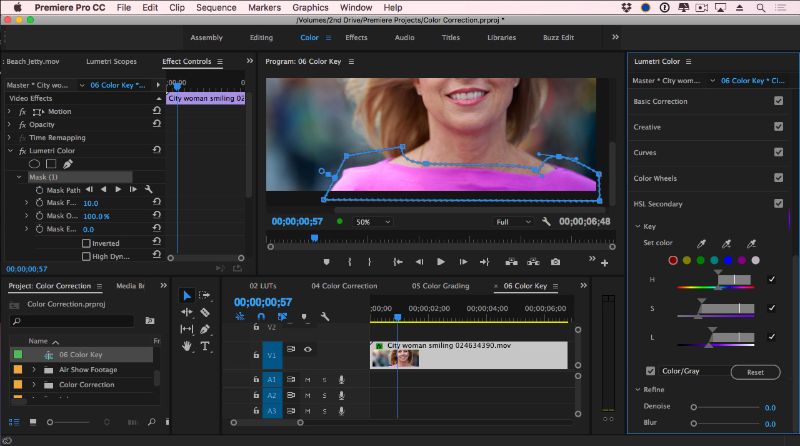 Скриншот интерфейса Adobe Premiere Pro 4