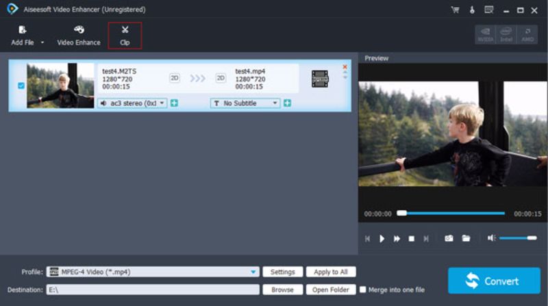 Скриншот интерфейса Aiseesoft Video Enhancer 5