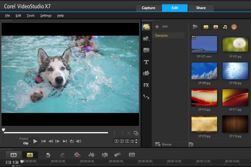 Скриншот интерфейса Corel VideoStudio Pro 5
