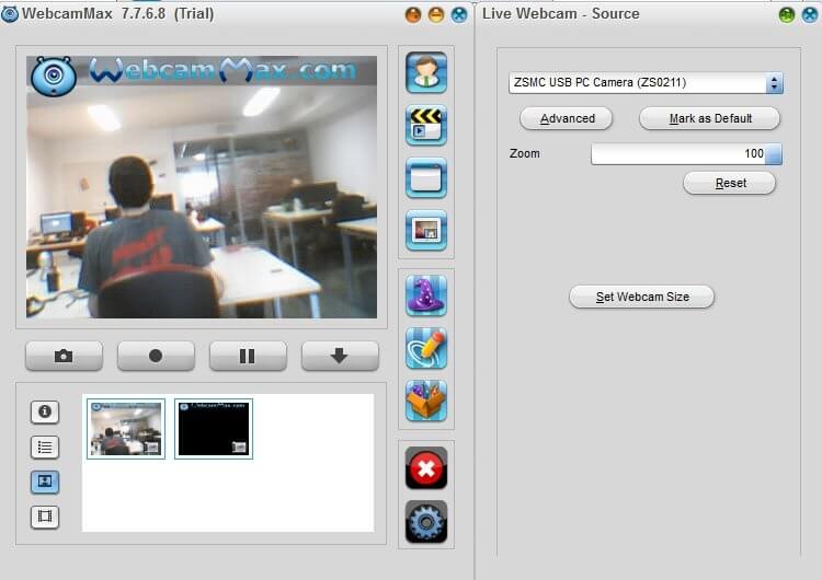 WebcamMax – программа для работы с веб-камерой