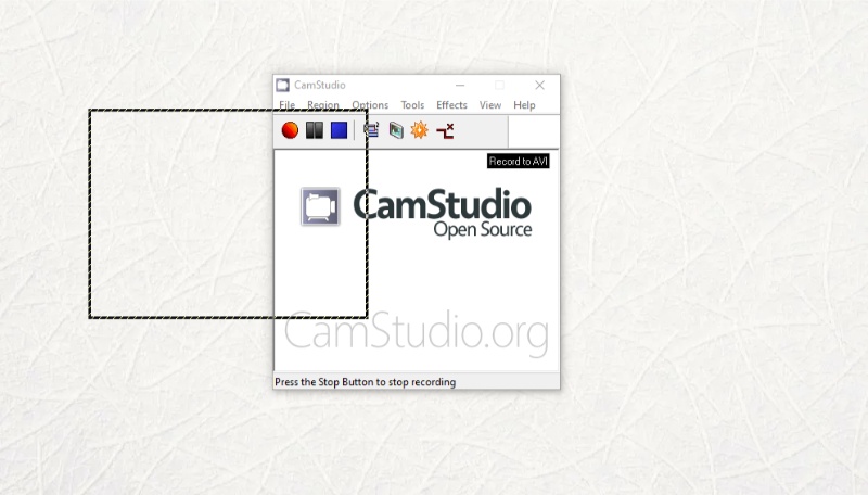 Скриншот интерфейса CamStudio 2