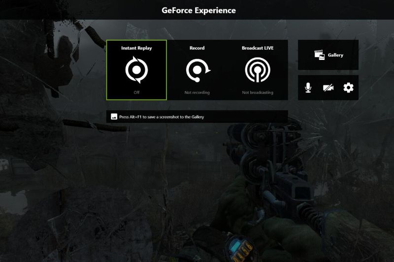 Скриншот интерфейса GeForce Experience 3