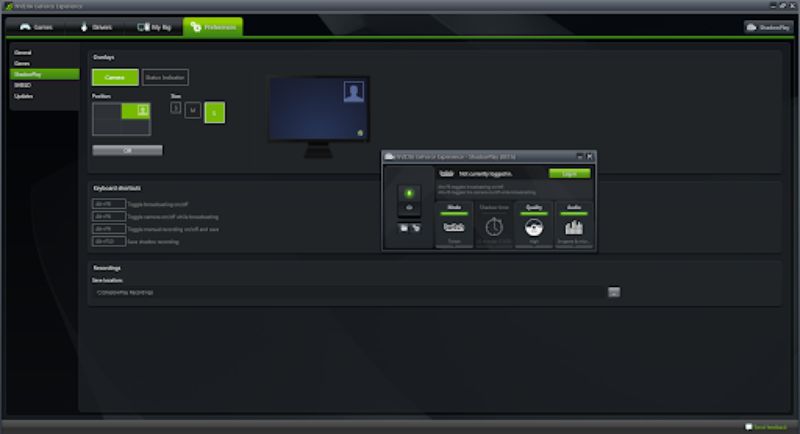 Скриншот интерфейса GeForce Experience 4