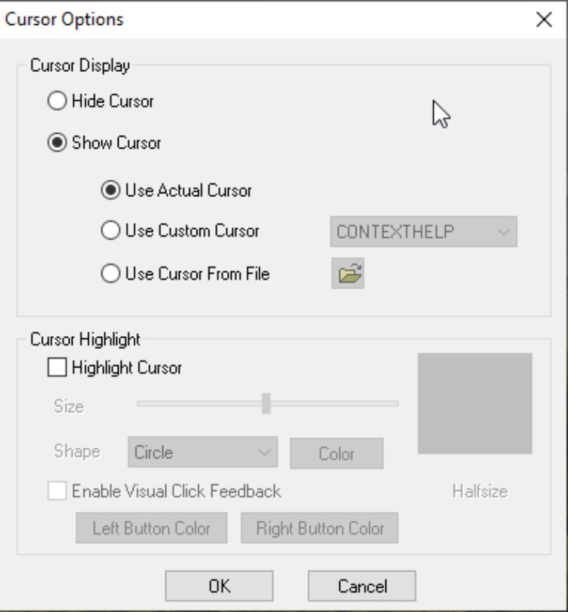 Скриншот интерфейса CamStudio 3
