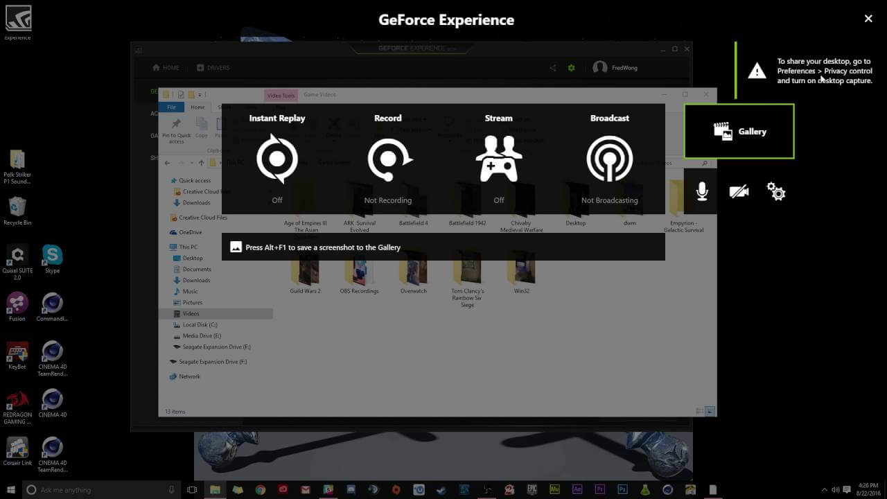 NVIDIA GeForce Experience - одна из самых лучших программ для записи игр 