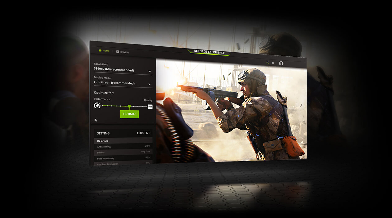 Скриншот программы NVIDIA GeForce Experience