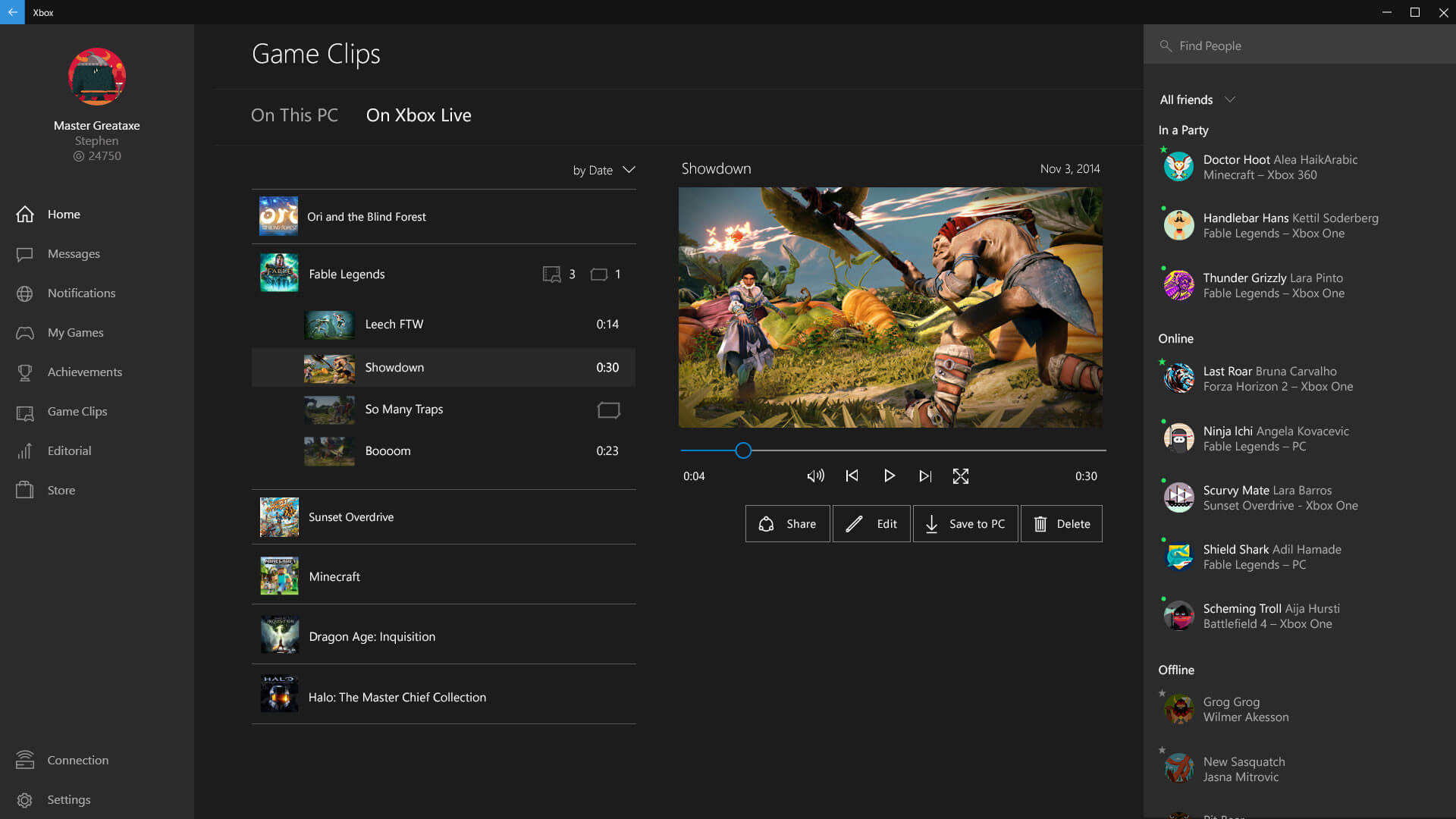 Скриншот программы Xbox Game Bar