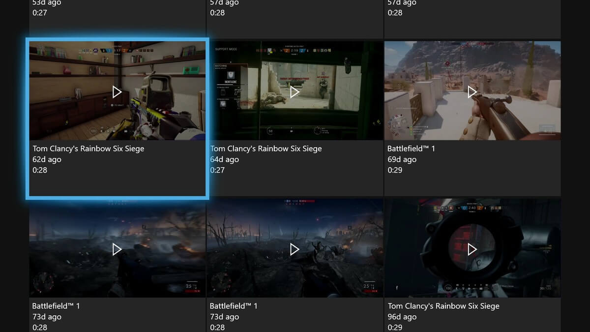 Скриншот программы Windows Game DVR