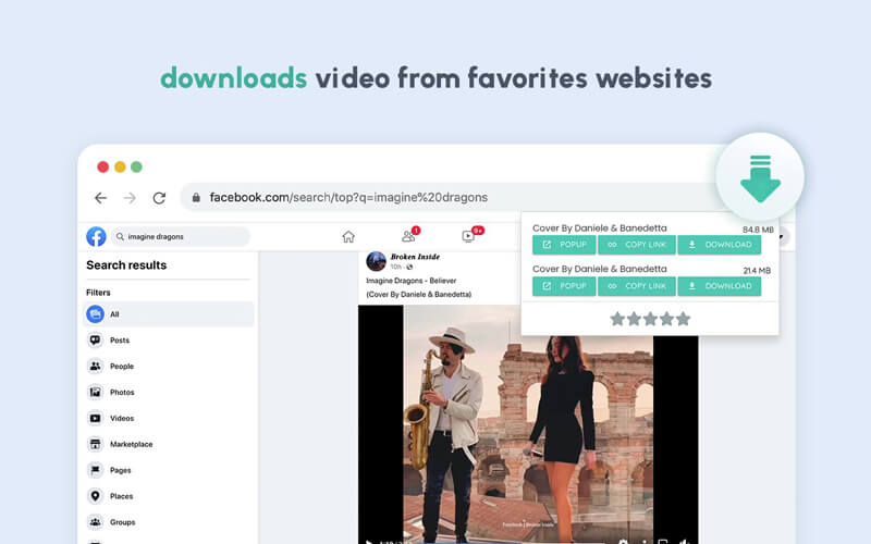 Скриншот программы Video Downloader for Web