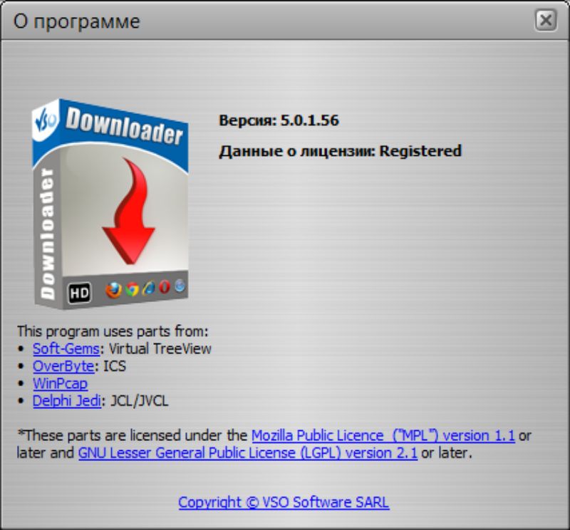 Скриншот программы VSO Downloader 5