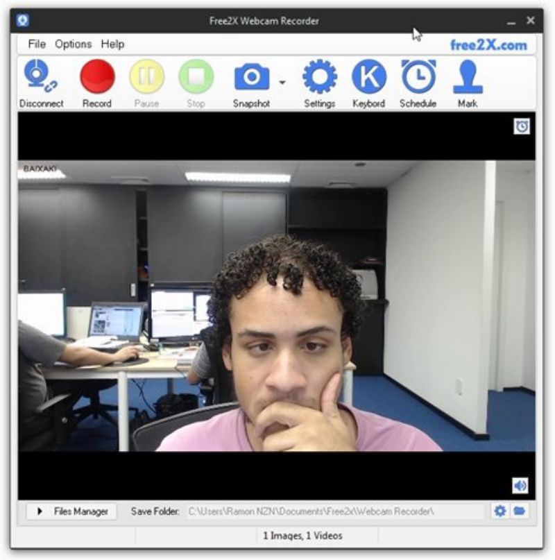 Скриншот программы Webcam Recorder 5