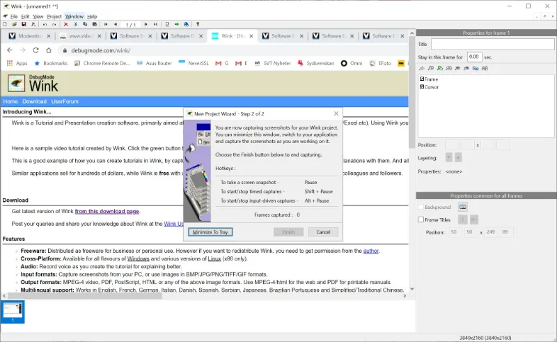 Скриншот программы Wink Screen Recorder 1