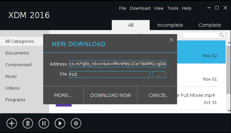 Скриншот программы Xtreme Download Manager 4