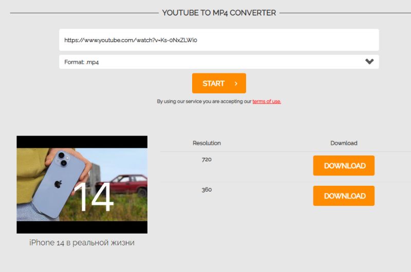 Скриншот Online Video Converter 1