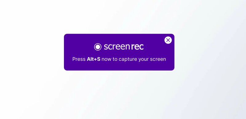 Скриншот интерфейса ScreenRec 1